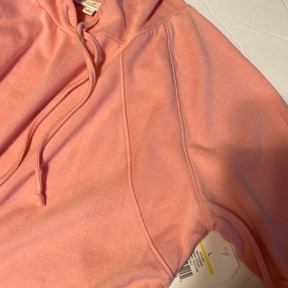 NWT Wonderly Studio Pink Peony Adore Texture Hooded Sweatshirt - Picture 15 of 16